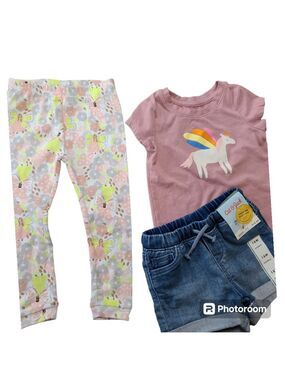 New Girls 18M Three-Piece Set Cat & Jack, Carters